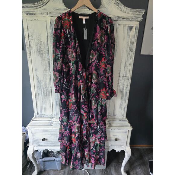 NWT Anthropologie Hutch Long-Sleeve V-Neck Wrap Maxi Dress - XL - Picture 5 of 5